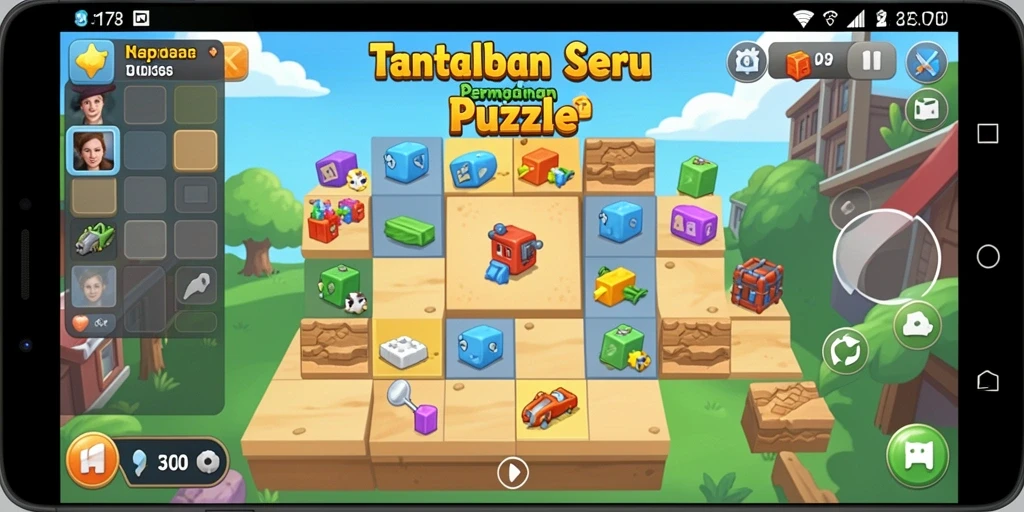 Tampilan gameplay menantang dari game Puzzle 3178.