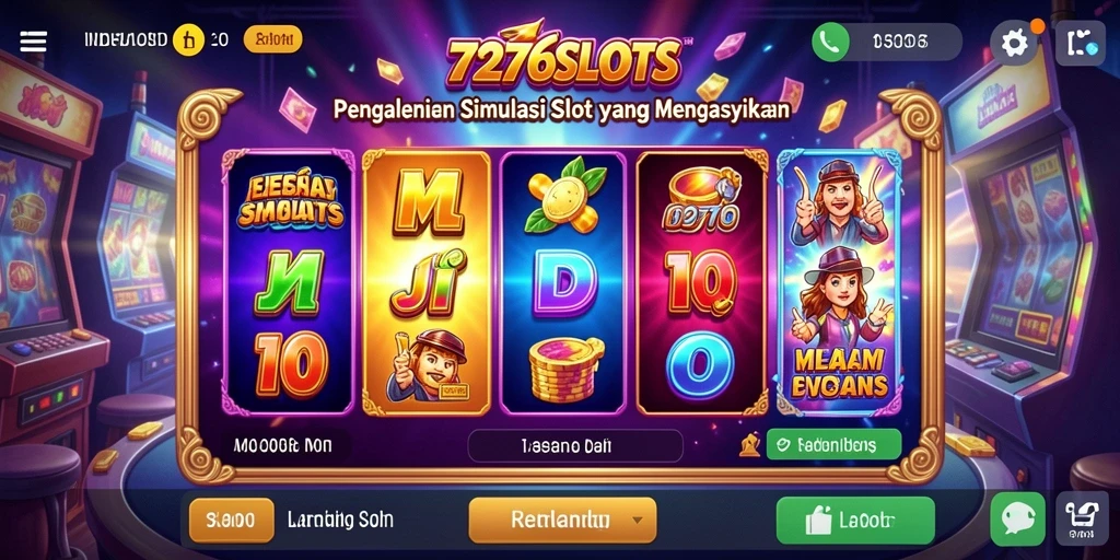 Tampilan gameplay <strong>7276SLOTS</strong> yang memukau dan mengasyikkan.
