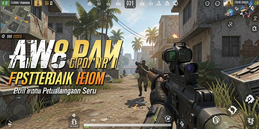 Tampilan gameplay AW8 yang intens dan mendebarkan.