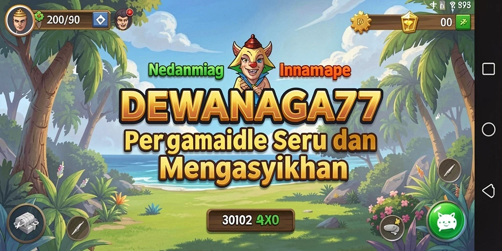 Tangkapan layar utama DEWANAGA77 menampilkan suasana gameplay Idle yang mengasyikkan.