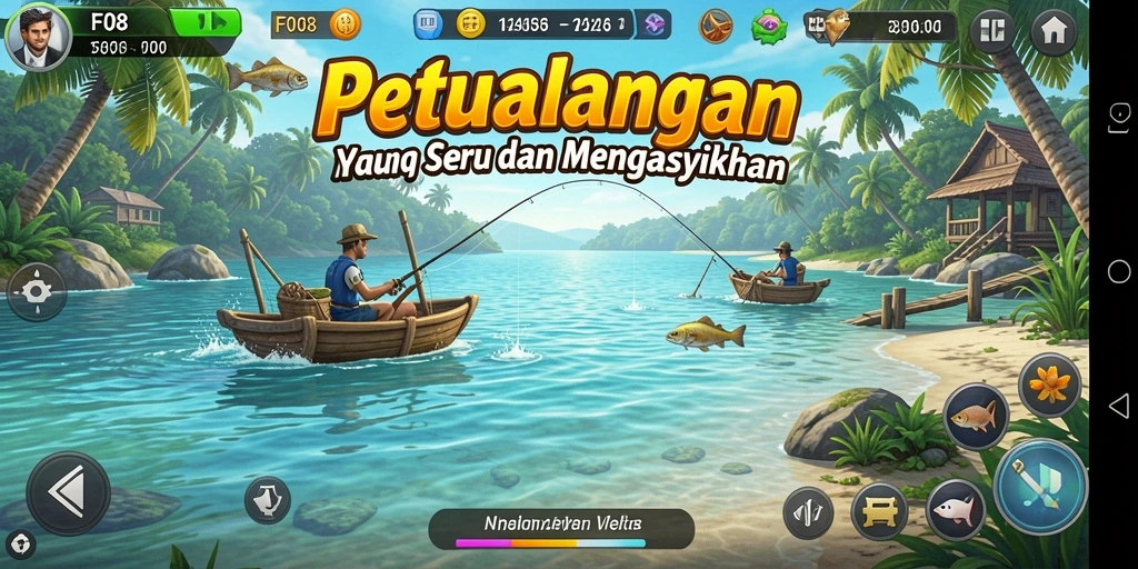 Tangkapan ikan yang besar dan gameplay F08 yang seru.
