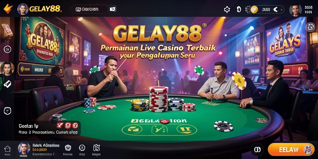 Gameplay seru di GELAY88 dengan dealer langsung yang interaktif.
