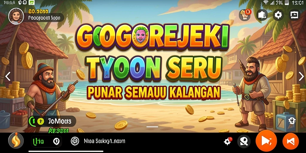 Tampilan gameplay GOGOREJEKI yang menarik dan interaktif.