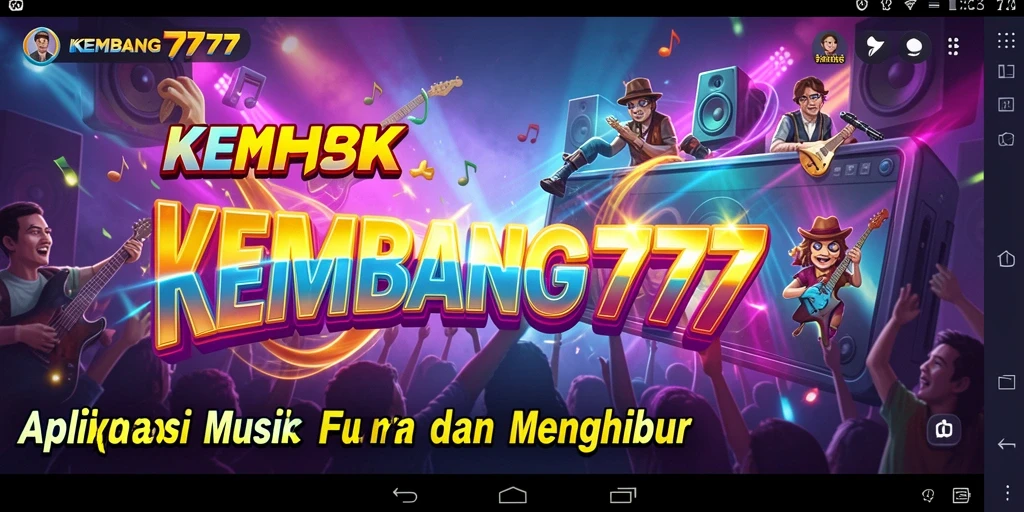 Screenshot KEMBANG777 menampilkan pengguna sedang merasakan pengalaman bermain musik yang menyenangkan.