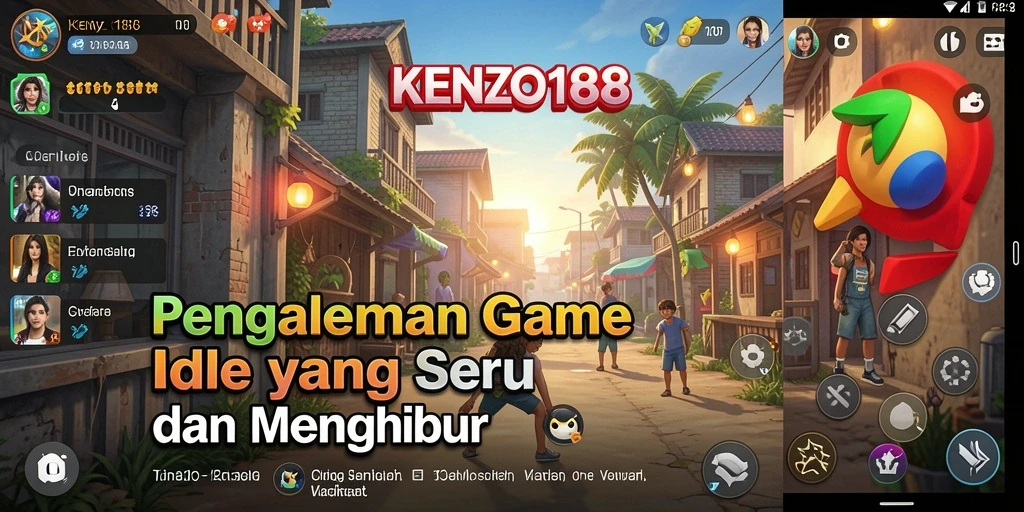 Gameplay KENZO188 yang menarik dan penuh aksi Idle.