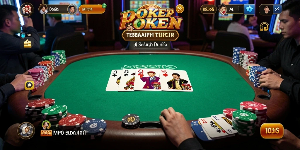 Screenshot gameplay MPO2121 menampilkan suasana permainan poker yang mengasyikkan.