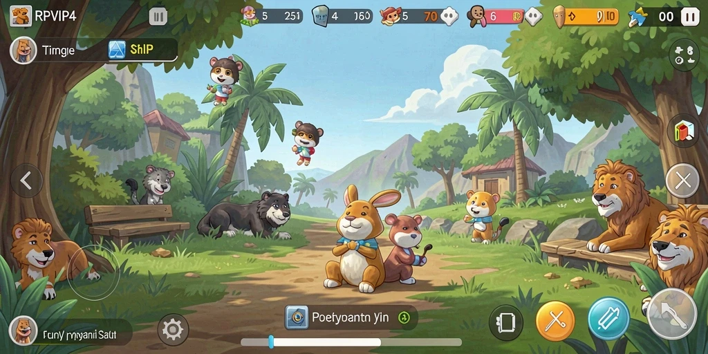 Screenshot RPVIP4 menampilkan gameplay seru dan menarik dari permainan Casual.