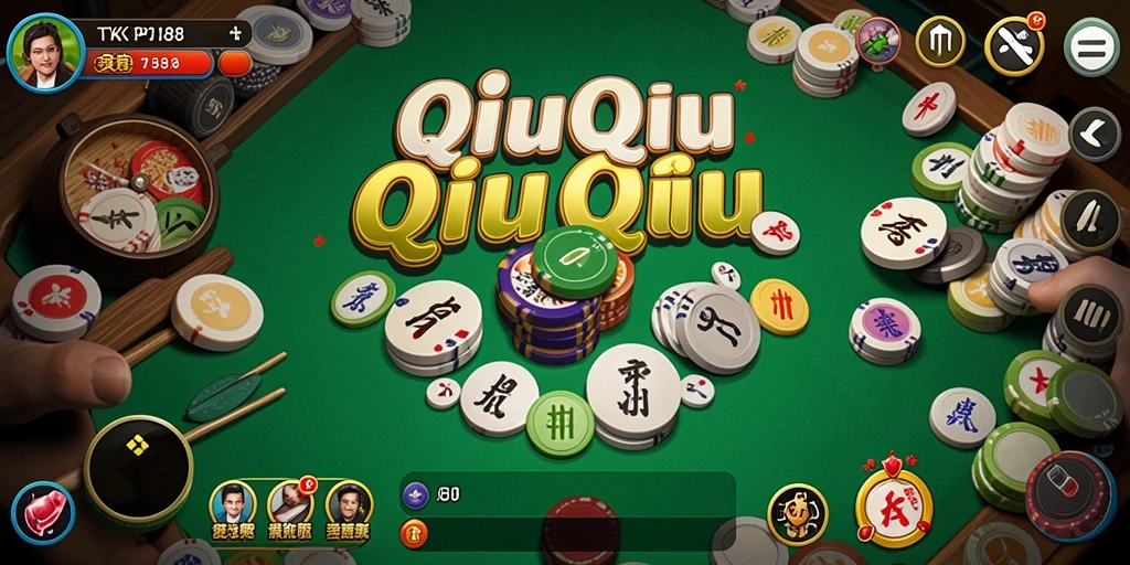 Tampilan gameplay QiuQiu yang menarik dan interaktif.
