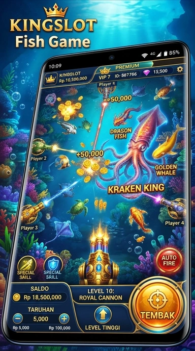 Fitur unggulan aplikasi kingslot untuk pengguna Android.